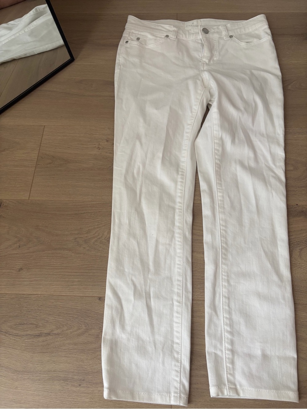 Caslon White Straight-Leg Women's Jeans